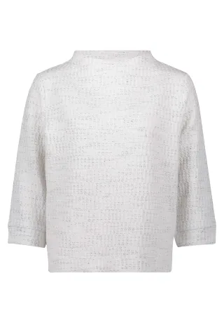 Betty & Co - Sweatshirt weiß/grau - Gr. - 40