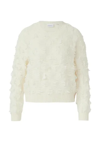 comma - Strickpullover creme - Gr. - 36