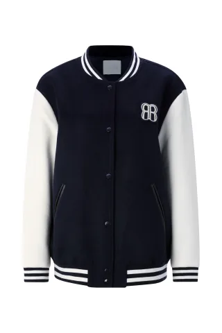 Rich & Royal - Oversize Baseball Blouson pearl white - Gr. - 34
