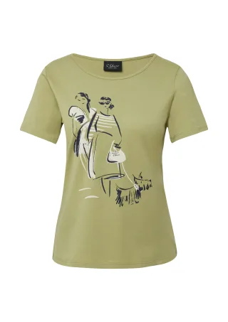 s.Oliver BLACK LABEL - T-Shirt olive - Gr. - 38