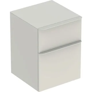 Geberit Smyle Square Seitenschrank mit 2 Schubladen, 45x60x47cm, sand-grau, 500357JL1 500357JL1