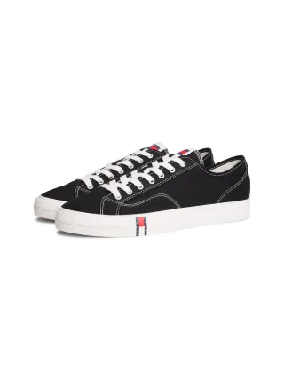 Tommy Jeans Sneaker "ARCHIVE VULC Y2K" Freizeitschuh, Halbschuh, Schnürschuh mit Logoflagge im Plateau
