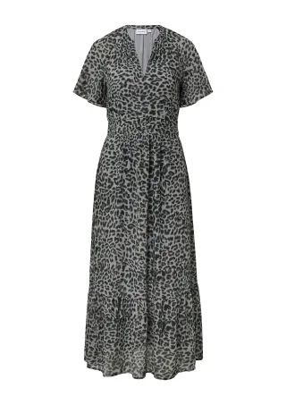 comma - Kleid schwarz|grau - Gr. - 40