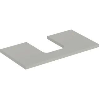 Geberit ONE Waschtisch-Platte, Ausschnitt mittig, für Aufsatzwaschtisch Schalenform 505273007