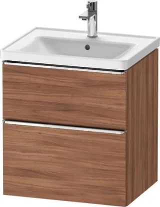 Duravit D-Neo Waschtischunterbau wandhängend Nussbaum Matt 584x452x625 mm - DE4359010790000 DE4359010790000