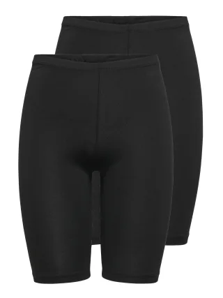 ONLY - ONLLIVE LOVE CITY SHORTS 2PACK NOOS Black - Gr. - XS