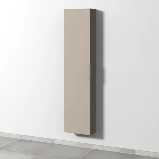 Sanipa 3way Hochschrank mit 1 Tür, Sandgrau-Matt UF16467