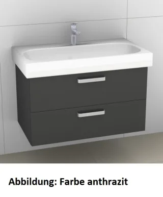Artiqua 413 Waschtischunterschrank für Citterio 500547 ( ehem. 123590) Sangallo Grau quer, 413-WU2L- 413-WU2L-K103-7152-432