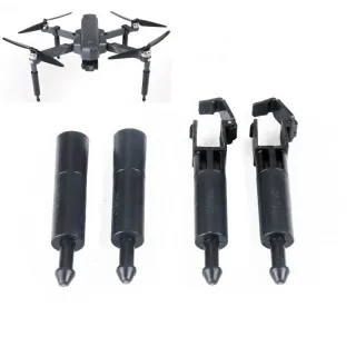 Spring Heightened Extended Landing Gear Skid Shock Absorber Leg Tripod with Night Fill LED Light Flashlight for SJRC F11