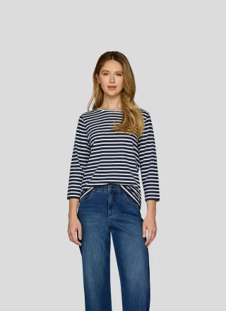 Rabe 3/4-Arm-Shirt in Streifen-Optik