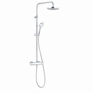 Kludi LOGO Thermostat Dual Shower System chrom, 6809505-00 6809505-00