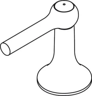 Hansgrohe Griff Axor Terrano Warmwasserseite chrom, 37295000 37295000