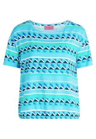 betty barclay - so cosy - - Casual-Shirt mint/blue - Gr. - 42