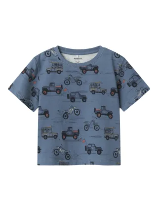 NAME IT - NMMHELSA NREG SS TOP blue mirage - Gr. - 92