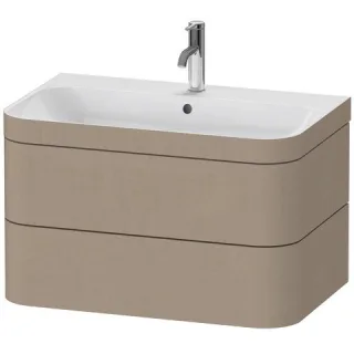 Duravit Happy D.2 Plus c-bonded Set wandhängend Leinen Matt 775x490x480 mm - HP4637O7575 HP4637O7575