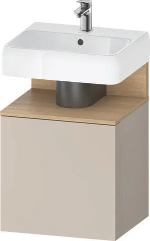 Duravit Qatego Waschtischunterbau wandhängend Taupe Matt 490x420x645 mm - QA4077R30910000 QA4077R30910000