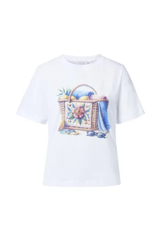 Rich & Royal - Elegant Fit T-Shirt Beach Basket white - Gr. - S