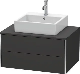 Duravit XSquare Konsolenwaschtischunterbau wandhängend Graphit Supermatt 800x548x400 mm - XS49100808 XS491008080