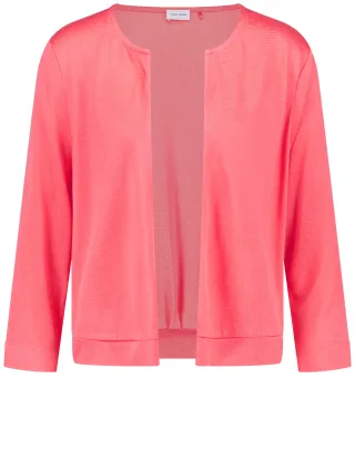 GERRY WEBER Collection - Offener Cardigan mit Faltendetail rouge - Gr. - 38