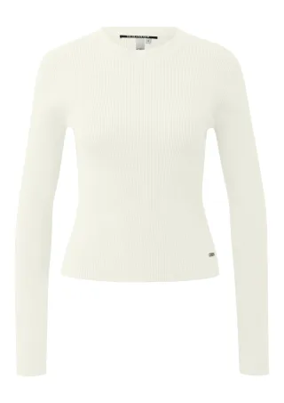 qs - Strickpullover creme - Gr. - XS