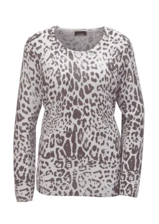 GOLDNER 2-in-1-Pullover "Kurzgröße Kaschmir-Druckpullover" Ohne