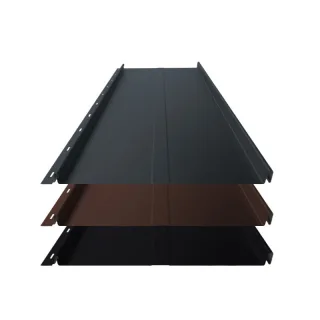 Stehfalz Panel Retro 25 | Dach & Wand | 0,60 mm | Aluminium | Prägung | 340mm Breite | 25 µm Matt
