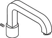 Hansgrohe Auslauf Axor Citterio 4-Loch Wannen- armatur Wannenrand chrom, 98718000 98718000