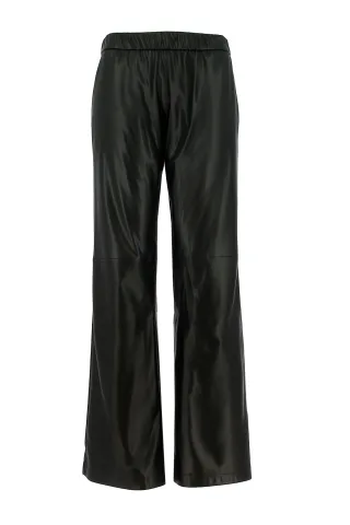 signe nature - Hose in Lederoptik schwarz - Gr. - 44