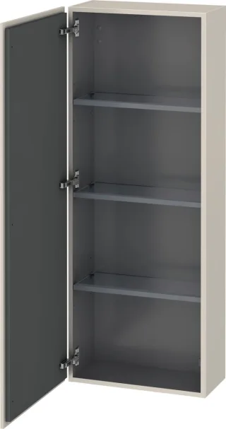 Duravit L-Cube Halbhochschrank Taupe Matt 500x243x1320 mm - LC1169L9191 LC1169L9191