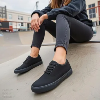 Vegetarian Shoes Kennedy Shoe Black 39