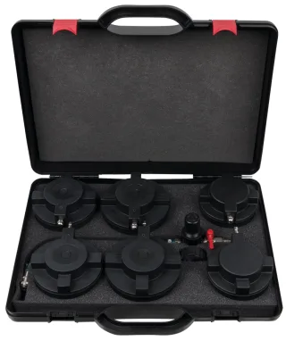 KS Tools LKW Turbolader-Ladeluft-System-Prüfkoffer-Satz, 7-tlg - 460.2465