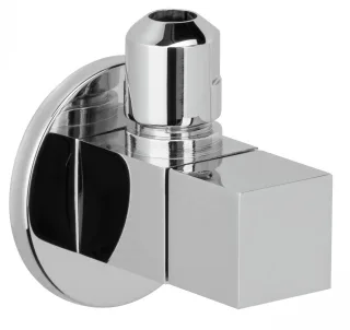 Herzbach Living Eckventil 1/2", eckige Ausführung chrom , 11.954780.2.01 11.954780.2.01