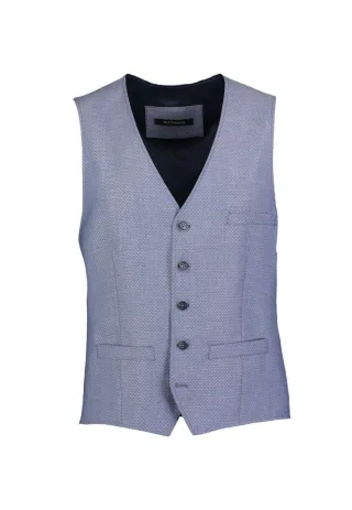 ROY ROBSON - Weste Slim blau - Gr. - 54