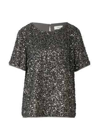 comma - Bluse grau - Gr. - 34