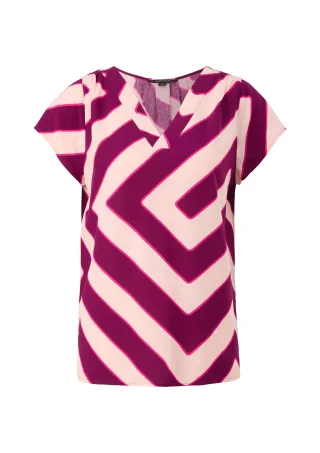 comma - Bluse beige|mehrfarbig|pink - Gr. - 38