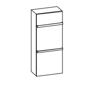 Artiqua 400 Midischrank, Eiche Weiß quer NB, 400-MST-1-50-R-7185-440 400-MST-1-50-R-7185-440