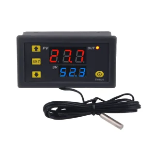 3PCS DC12V Temperature Controller Digital Display Thermostat Module Temperature Control Switch Micro Temperature Control