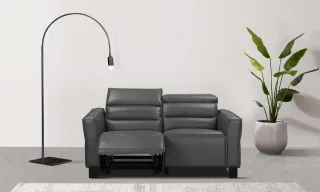 Home affaire 2-Sitzer "Carpari, 162 cm, mit manueller od. elektrischer Relaxfunktion" (USB A/C), sowie Kopfteilverstellung