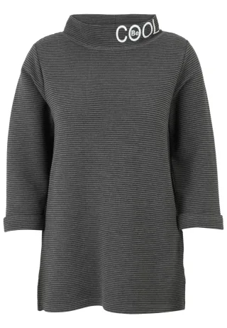 Doris Streich - Shirt mittelgrau melange - Gr. - 46
