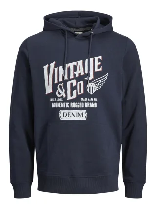 JACK&JONES - JJAARON HOOD SWEAT navy blazer - Gr. - S