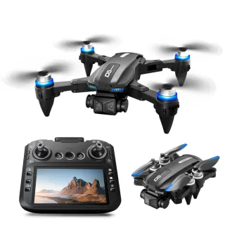 PJC D5 WiFi FPV with LCD Screen Controller HD Dual Camera Servo Gimbal Optical Flow Hover Automatic Obstacle Avoidance C