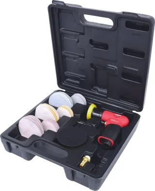 KS Tools Mini-Druckluft-Exzenterschleifer-Satz, 63-tlg - 515.5110