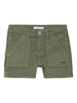 NAME IT - NKFROSE REG TWI SHORTS 7740-MF NOOS deep lichen green - Gr. - 158
