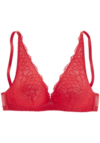 LASCANA - LASCANA bralette bra red - Gr. - 80D