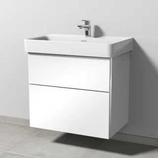 Sanipa 3way Waschtischunterbau zu Laufen Pro S Waschtisch mit 2 Auszügen, Weiß-Glanz BS76878