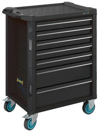 HAZET Werkstattwagen Assistent 179N leer schwarz/blau - 179N-7-RAL9005