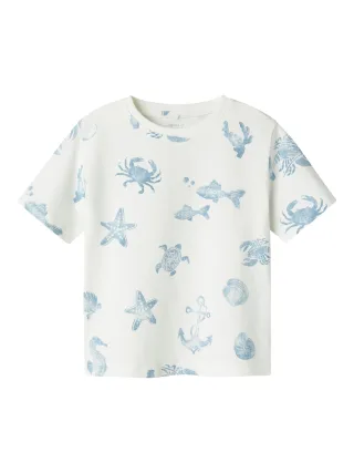 NAME IT - NMMFILLE SS TOP BOX cloud dancer - Gr. - 110