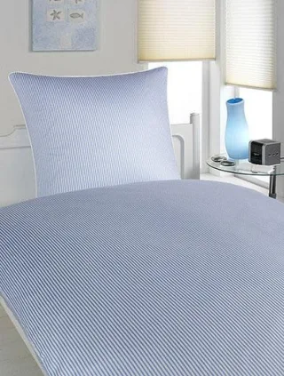 Elegante Bettwäsche "Hamburger Streifen" 2 Stk. angenehmes Hautgefühl