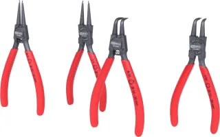 KS Tools Sicherungszangen-Satz, 10-25 mm, 4-tlg - 119.2050