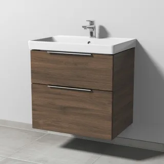Sanipa 3way Waschtischunterbau zu Villeroy & Boch Avento Waschtisch mit 2 Auszügen, Eiche-Arizona UM62280